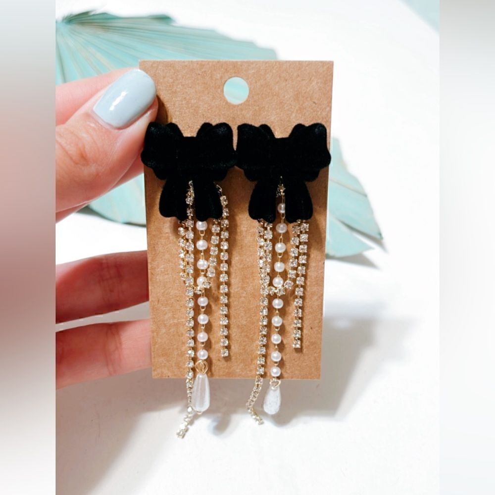 Crystal drop earrings S108